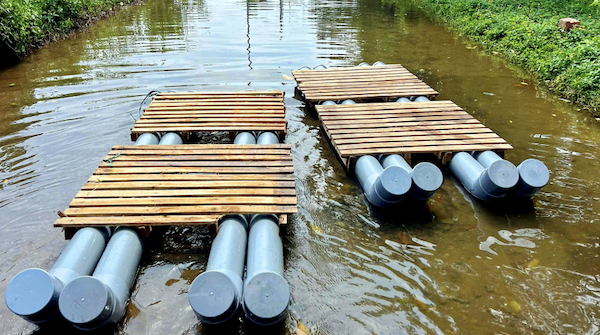 Làm bè nổi bằng ống nhựa PVC-U