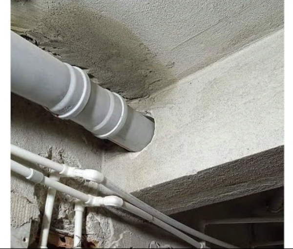 Lứu ý khi đi ống thoát nước qua dầm bê tông