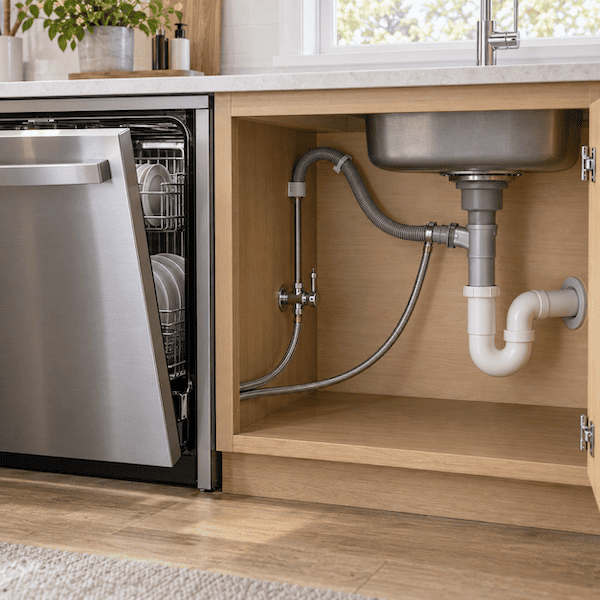 Đường ống máy rửa bát gồm những phần nào?