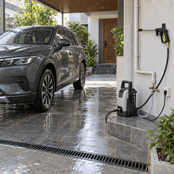 Hệ thống nước rửa xe tại nhà gồm những gì?